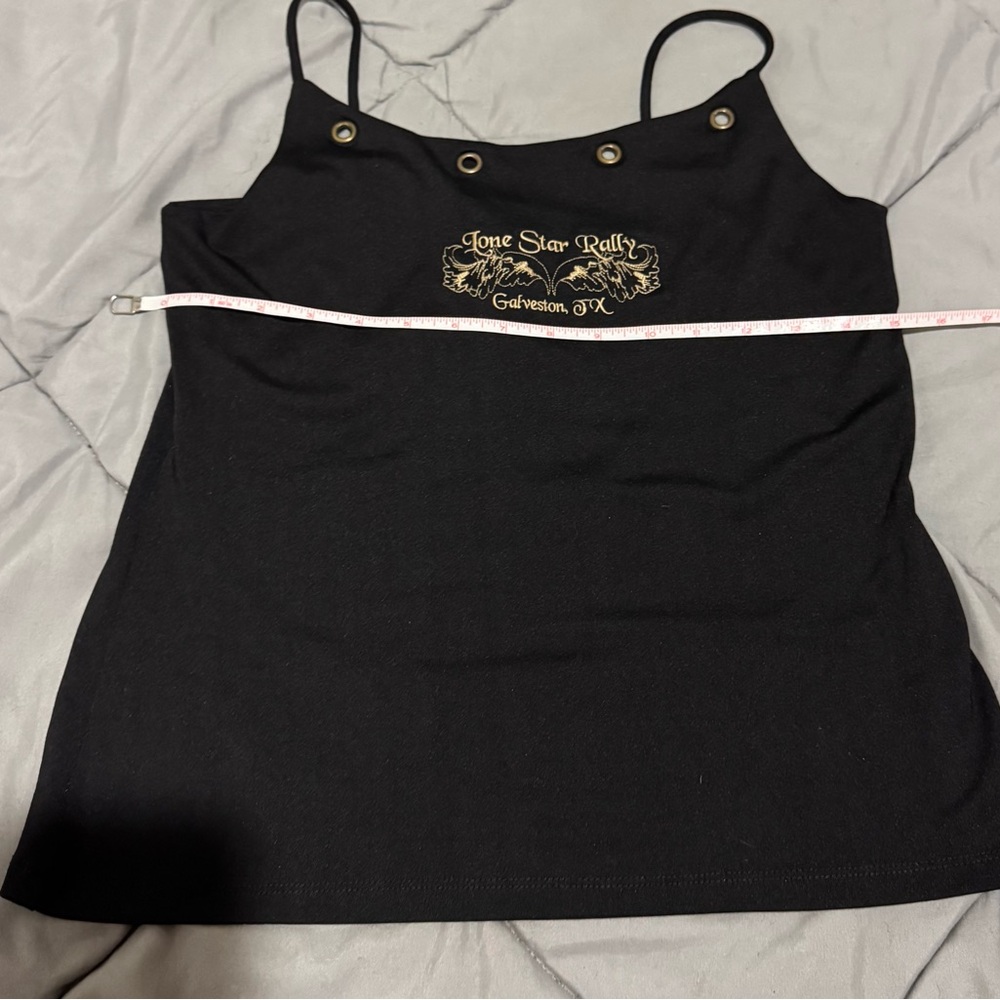 Source Unknown Black Camisole with Gold Accents